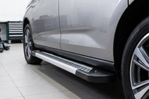 Volkswagen Caddy 2020– Zijdrempels Vision New Grey (set van 2, aluminium) Maxi basis foto 1