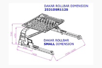 Mitsubishi L200 2006–2015 Rollbar met bagagemand Dakar foto 5