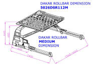 Ford Ranger 2011–2022 Dakar rollbar met bagagekorf (zonder rolluiken) foto 4