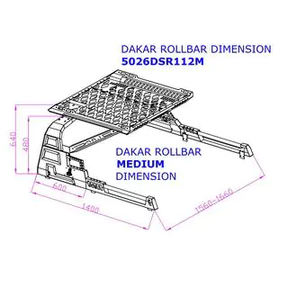 Rollbar met mand Dakar (voor rolcover) foto 4