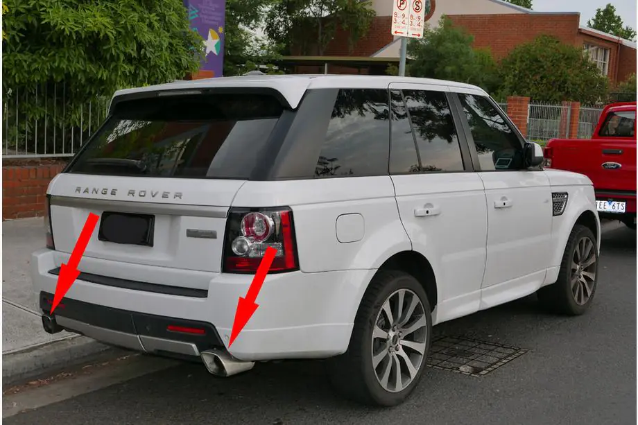 Range Rover Sport 2005–2013 Uitlaateindstukken V2 (2 stuks, RVS) Image