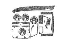 Chevrolet Aveo T250 2005–2011 Sierlijsten voor het dashboardpaneel (kleine set) Aluminium foto 2