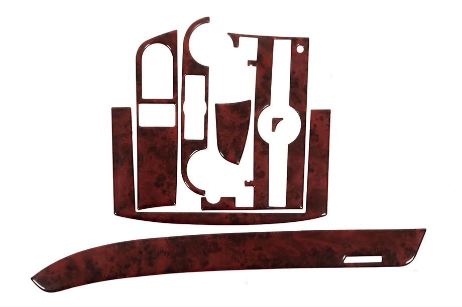 Chevrolet Aveo T250 2005–2011 Sierlijsten voor het dashboardpaneel (kleine set) Aluminium Image
