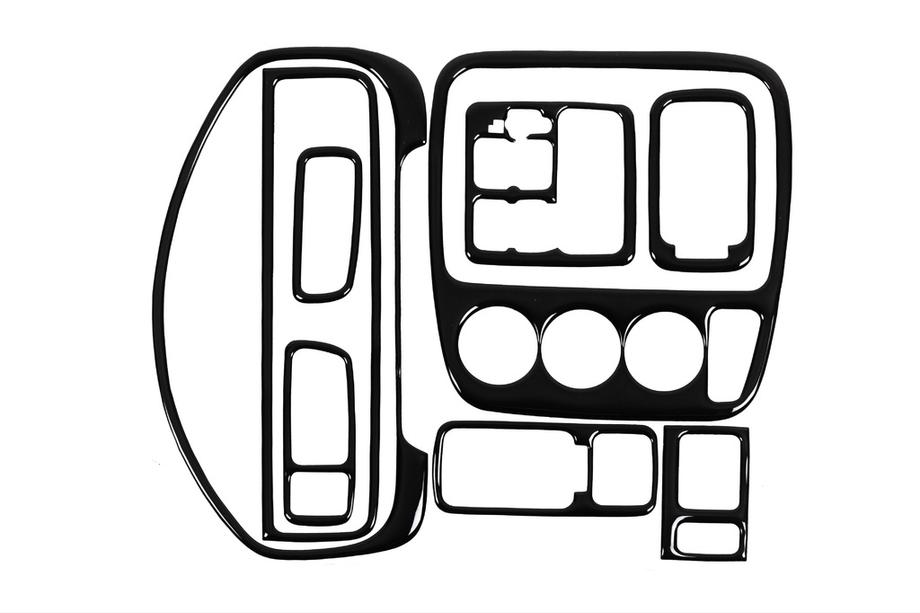 Honda CRV 1996–2001 Dashboarddecor Zwart Foto 3