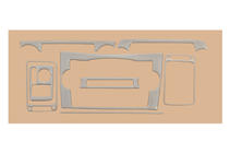 Honda CR-V 2007–2011 Dashboarddecor Aluminium foto 2