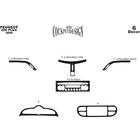 Peugeot 206 1998–2024 Dashboardpanelen (Meric, Plus, 2009↗) Aluminium foto 2
