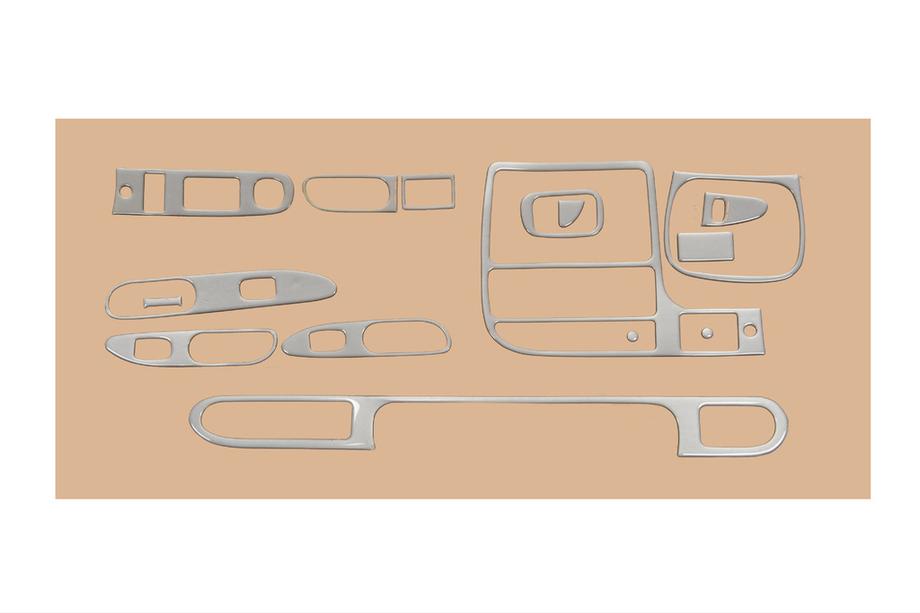 Kia Sephia 1993–1998 Dashboard sierlijsten (1995-1998) Aluminium Image