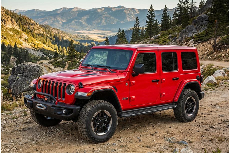 Jeep Wrangler 2018– Bosphorus Black side steps (2 st., aluminium) Image