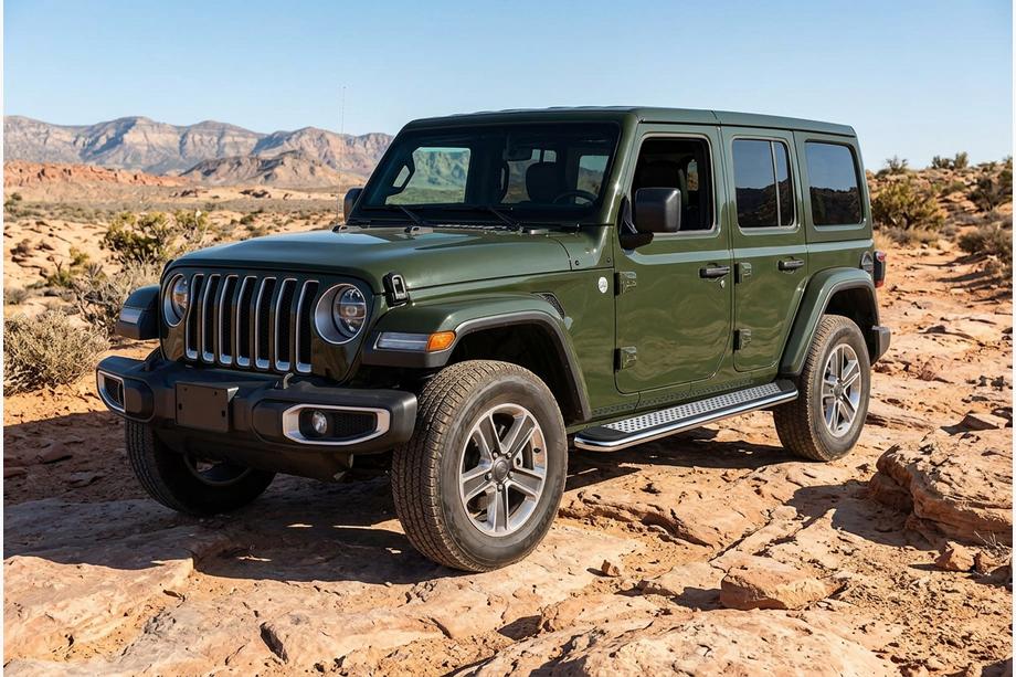 Jeep Wrangler 2018– Side steps Maydos V2 (2 stuks, aluminium) Image