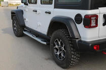 Jeep Wrangler 2018– Mevsim Grey side steps (2 stuks, aluminium) foto 1
