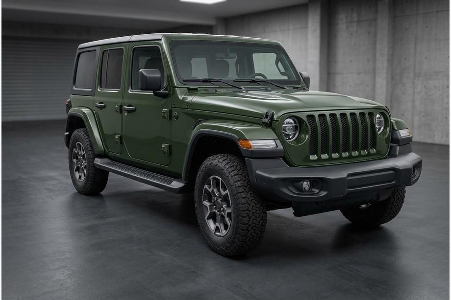 Jeep Wrangler 2018– Allmond Black side steps (2 st., aluminium) Image