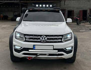 Volkswagen Amarok 2010–2022 Voorruitvizier voor dakdrager DAKAR (LED) foto 1
