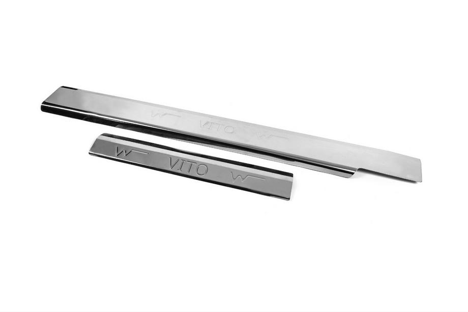 Mercedes Vito W638 1996–2003 Afgeprijsd! Interieur instaplijsten Carmos V3 (2 stuks, RVS) Image