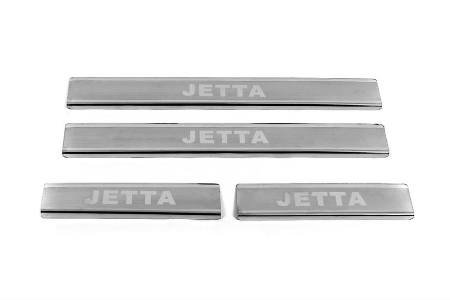 Volkswagen Jetta 2011–2018 Carmos V3 dorpellijsten (4 stuks, RVS) Image