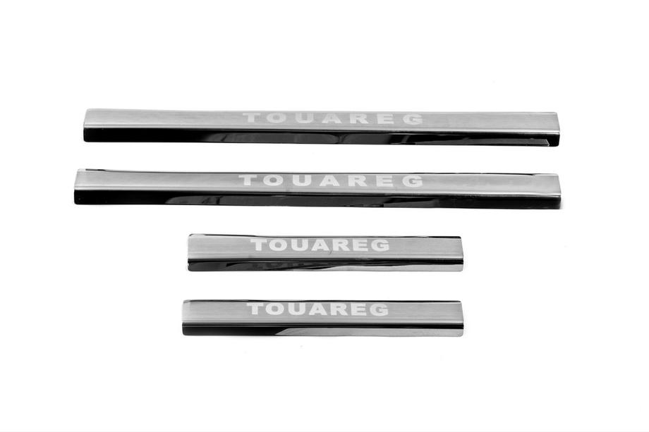 Volkswagen Touareg 2002–2010 Carmos V3 RVS dorpellijsten (4 stuks) Foto 2