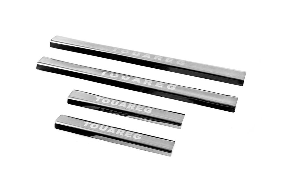 Volkswagen Touareg 2002–2010 Carmos V3 RVS dorpellijsten (4 stuks) Foto 1