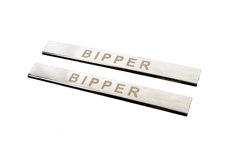 Peugeot Bipper 2008–2017 Instaplijsten Carmos V1 (set 2 stuks, RVS) Image