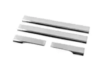 Chevrolet Aveo T250 2005–2011 Carmos V2 interieur dorpellijsten (4-delig, RVS) foto 1