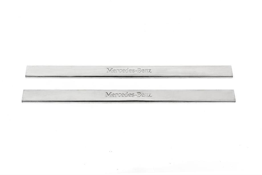 Mercedes E-class W124 1984–1997 Carmos instaplijsten (2 stuks, RVS) Foto 2