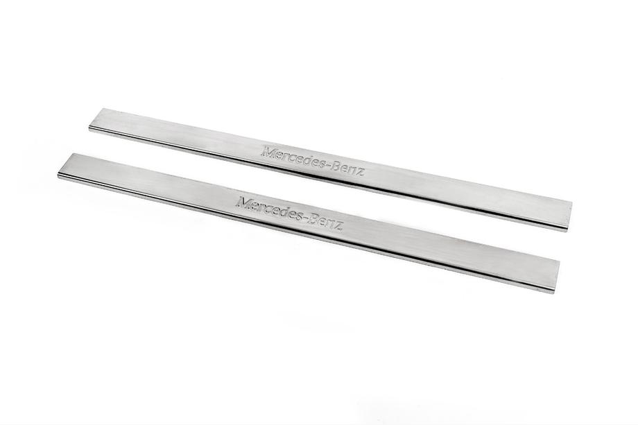 Mercedes E-class W124 1984–1997 Carmos instaplijsten (2 stuks, RVS) Foto 1