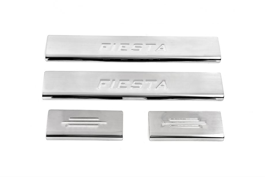 Ford Fiesta 2002–2008 RVS instaplijsten Carmos V2 (4 stuks) Foto 1
