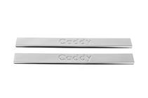 Volkswagen Caddy 2004–2010 Carmos V2 dorpellijsten (2 stuks, RVS) foto 2