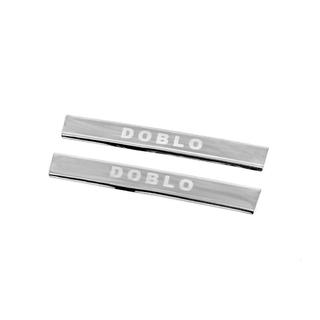 Instaplijsten V3 (Carmos, 2 stuks, RVS) Fiat Doblo I 2005–2010 foto 1