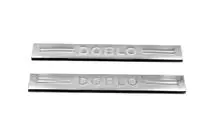 Fiat Doblo I 2005–2010 Dorpellijsten V4 (Carmos, 2 stuks, RVS) foto 2