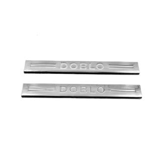 Dorpellijsten V4 (Carmos, 2 stuks, RVS) Fiat Doblo I 2005–2010 foto 2