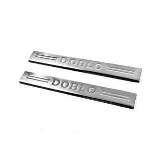 Dorpellijsten V4 (Carmos, 2 stuks, RVS) Fiat Doblo I 2005–2010 foto 1