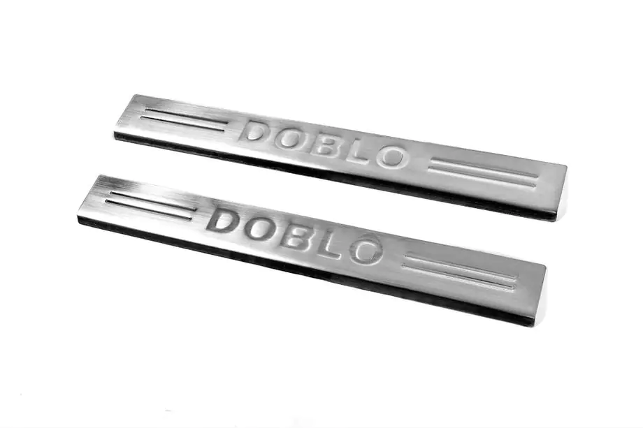 Fiat Doblo I 2005–2010 Dorpellijsten V4 (Carmos, 2 stuks, RVS) Image