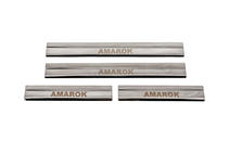 Volkswagen Amarok 2010–2022 Carmos V3 dorpellijsten (4 stuks, RVS) foto 1