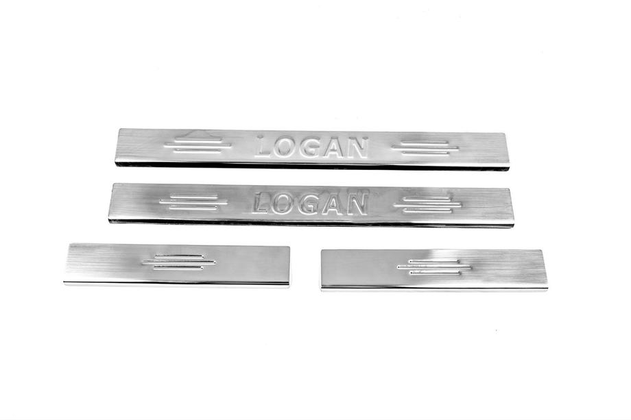 Renault Logan I 2008–2013 RVS instaplijsten Carmos V2 (4 stuks) Image