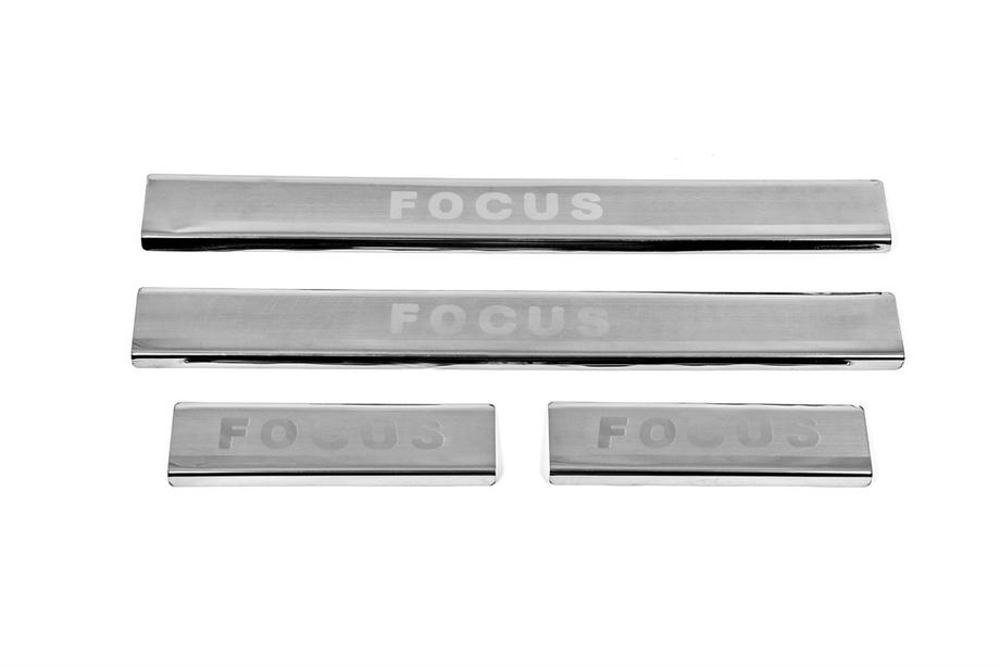 Ford Focus I 1998–2005 RVS instaplijsten Carmos V2 (4 stuks) Foto 3