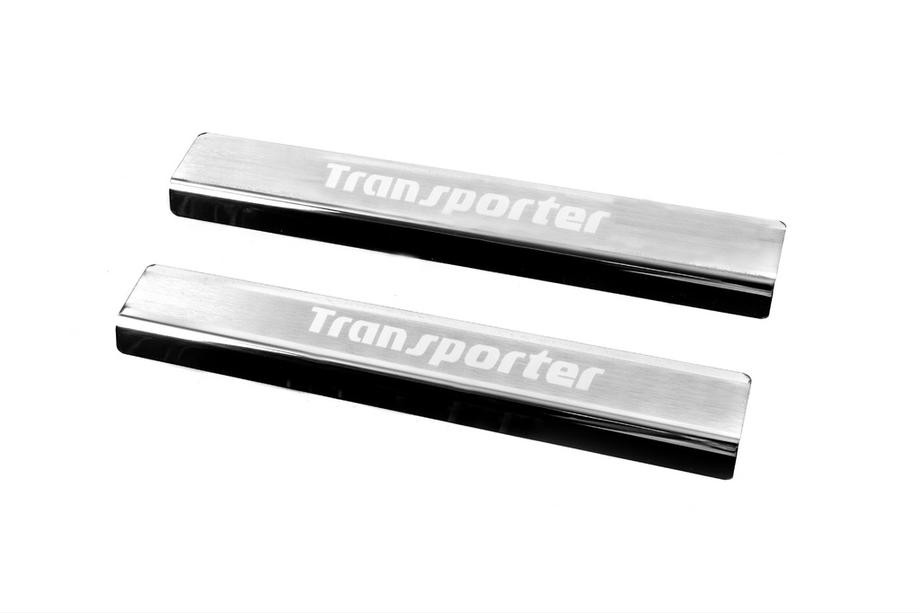Volkswagen T5 Transporter 2003–2010 Carmos V3 dorpellijsten (2 stuks, RVS) Foto 1
