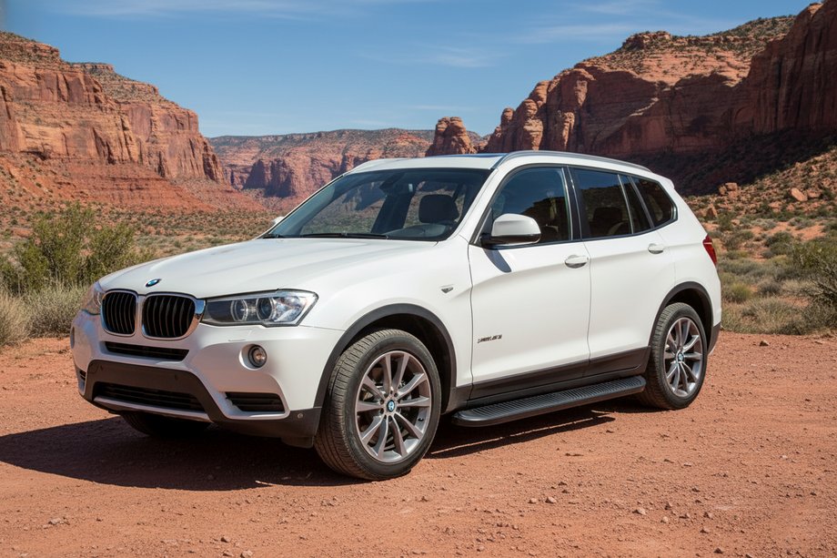BMW X3 F25 2011–2018 Tayga Black zijtreden (set van 2, aluminium) Image