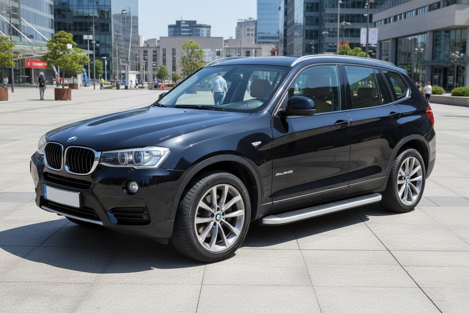 BMW X3 F25 2011–2018 Side steps Tayga Grey (2 stuks, aluminium) Image