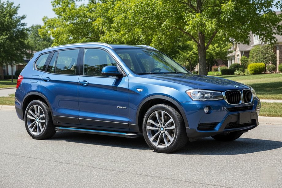 BMW X3 F25 2011–2018 Maya Blue zijtreden (2 stuks, aluminium) Image