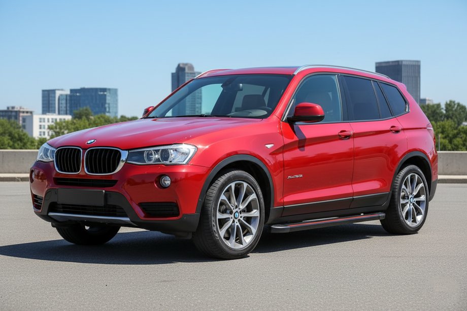 BMW X3 F25 2011–2018 Side steps Maya Red (2 stuks, aluminium) Image