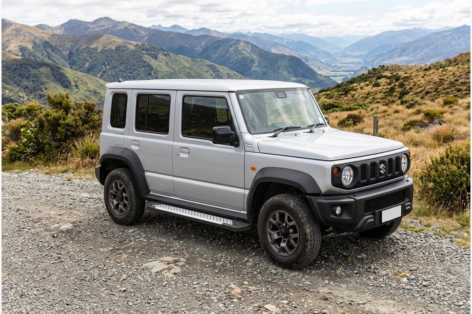 Suzuki Jimny 2018– Side steps Allmond Grey (set van 2, aluminium) Image