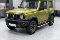 Suzuki Jimny 2018– Side steps Tayga Grey (2 stuks, aluminium) foto 1