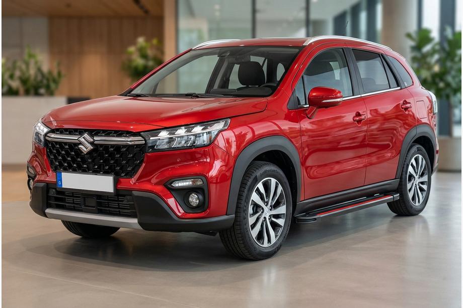 Suzuki SX4 S-Cross 2021– Side steps Maya Red (2 stuks, aluminium) Image