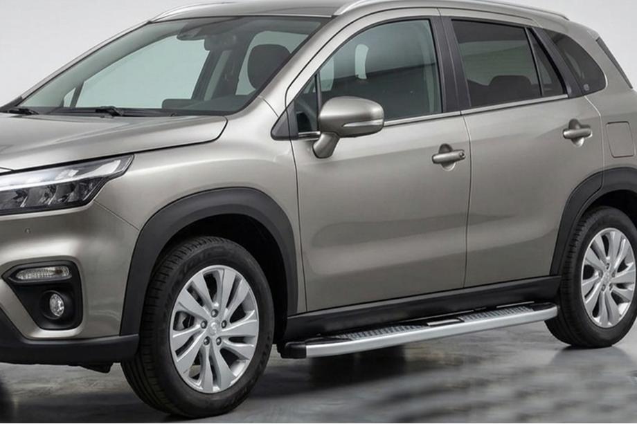 Suzuki SX4 S-Cross 2021– Mevsim Grey side steps (2 stuks, aluminium) Image
