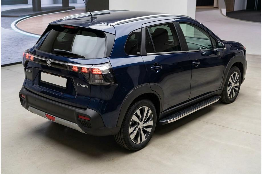 Suzuki SX4 S-Cross 2021– BlackLine side steps (2 stuks, aluminium) Image