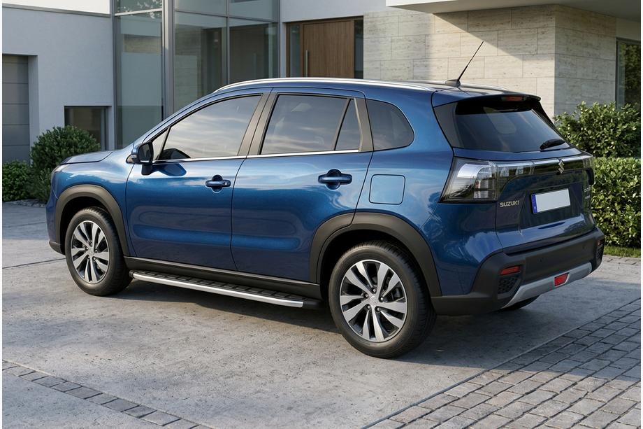 Suzuki SX4 S-Cross 2021– Fullmond side steps (2 stuks, aluminium) Image