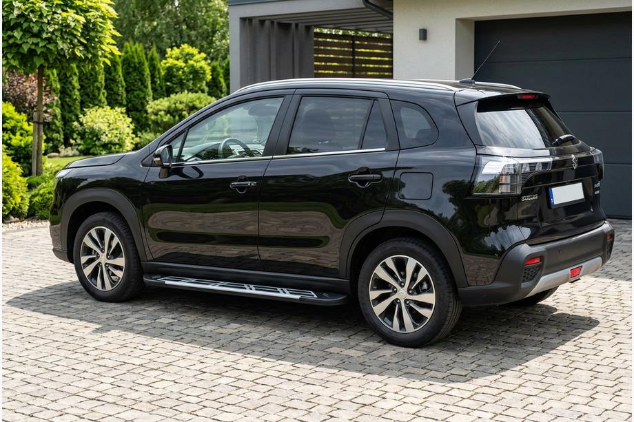 Suzuki SX4 S-Cross 2021– Sunrise side steps (set van 2, aluminium) Image