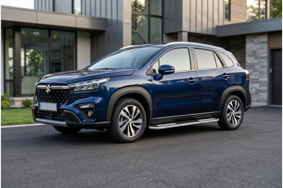 Suzuki SX4 S-Cross 2021– Side steps Tayga V2 (2 stuks, aluminium) Image