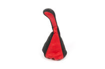 Universele pookhoes met versnellingspookknop (rood, leer) foto 4