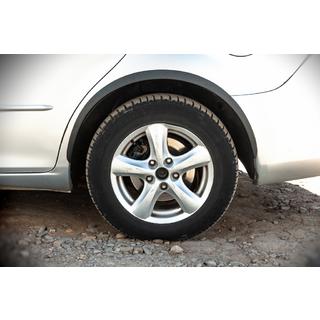 Wielkastlijsten (SD-SW) (set van 4, zwart, ABS-kunststof) Mazda 6 2003–2008 foto 2