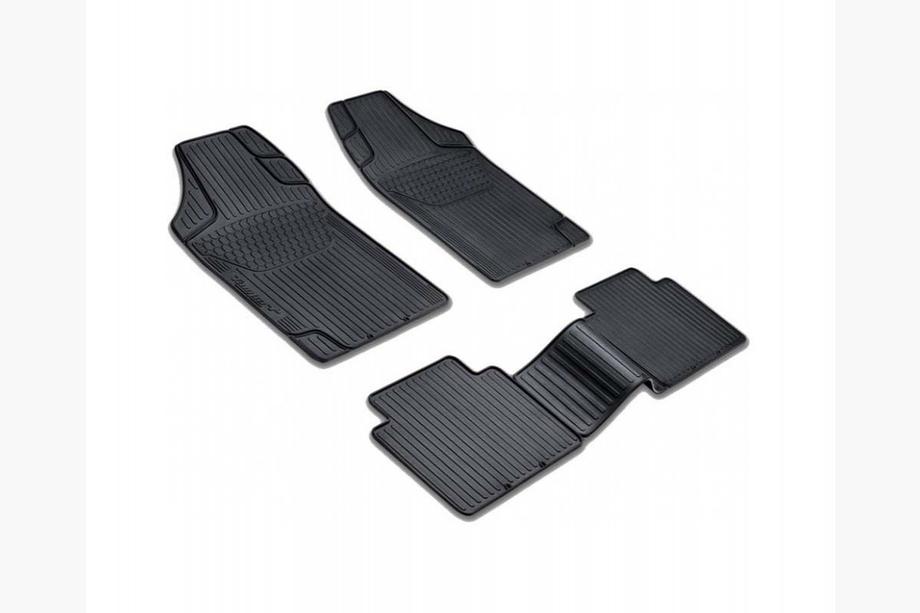 Universele rubberen automatten (4 stuks, PUFI BENT zwart) Image